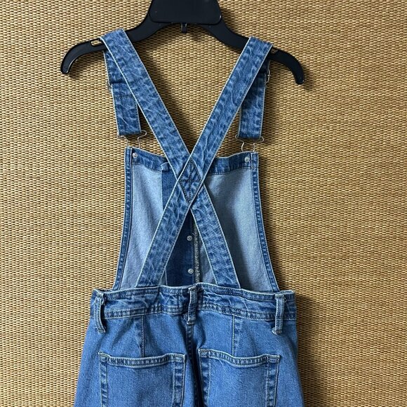 Universal Thread Overalls Womens 4 Blue Denim - Picture 4 of 10